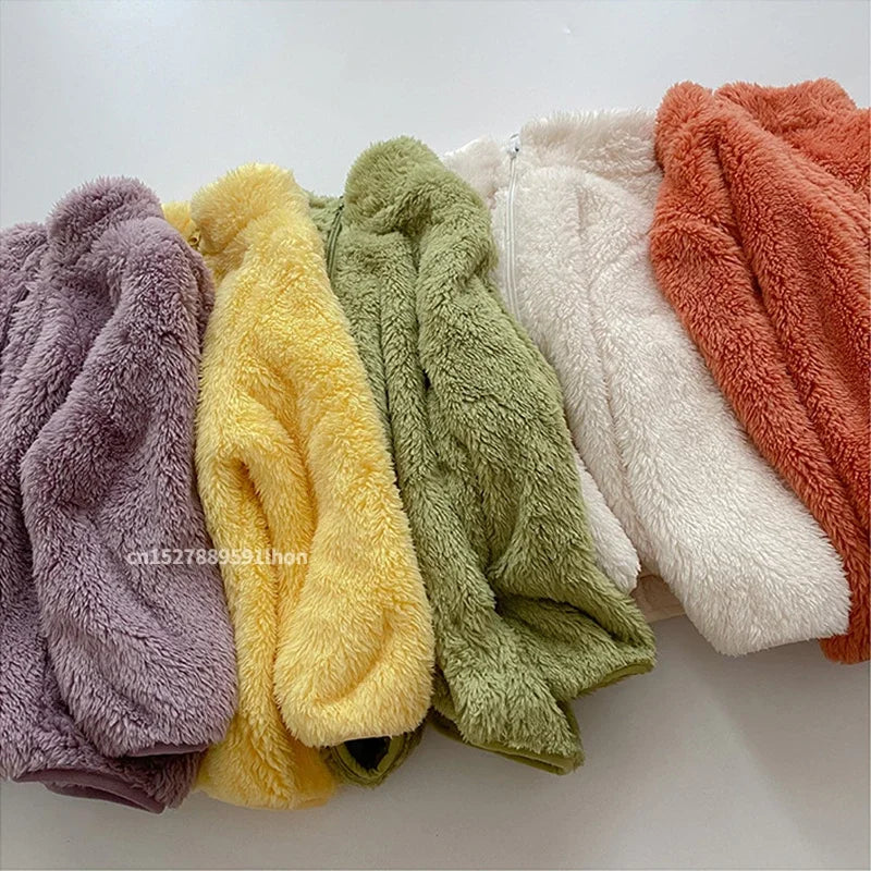 Kids Winter Coats 2025 New Children Outerwear Boy Warm Fleece Jacket Baby Girls Jackets for Autumn Spring.