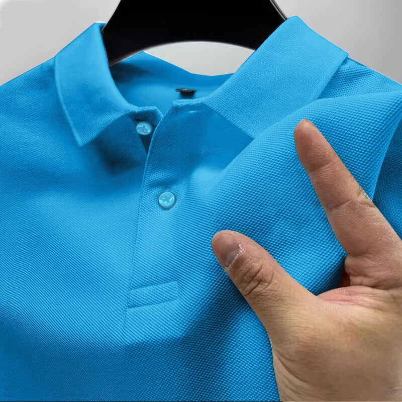Men's Casual Polo Shirt Summer Streetwear Short Sleeve Business Casual Tops Quick-Drying Breathable Clothing POLO Shirt S-4XL