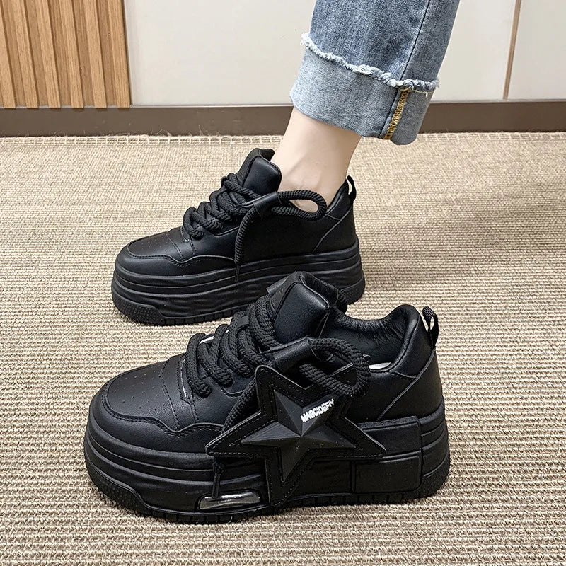 Women's Casual Sneakers Ladies Autumn New Breathable Vulcanized Sport Shoes Fashion Design Board Lightweight Women Canvas Shoes