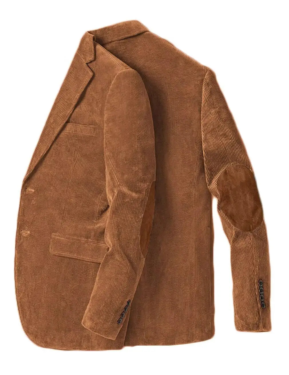 Men's Corduroy Blazer Business Casual Jacket with Elbow Patch Spring Fall Sport Coats Fashion Casual Single Breasted Men Jacket