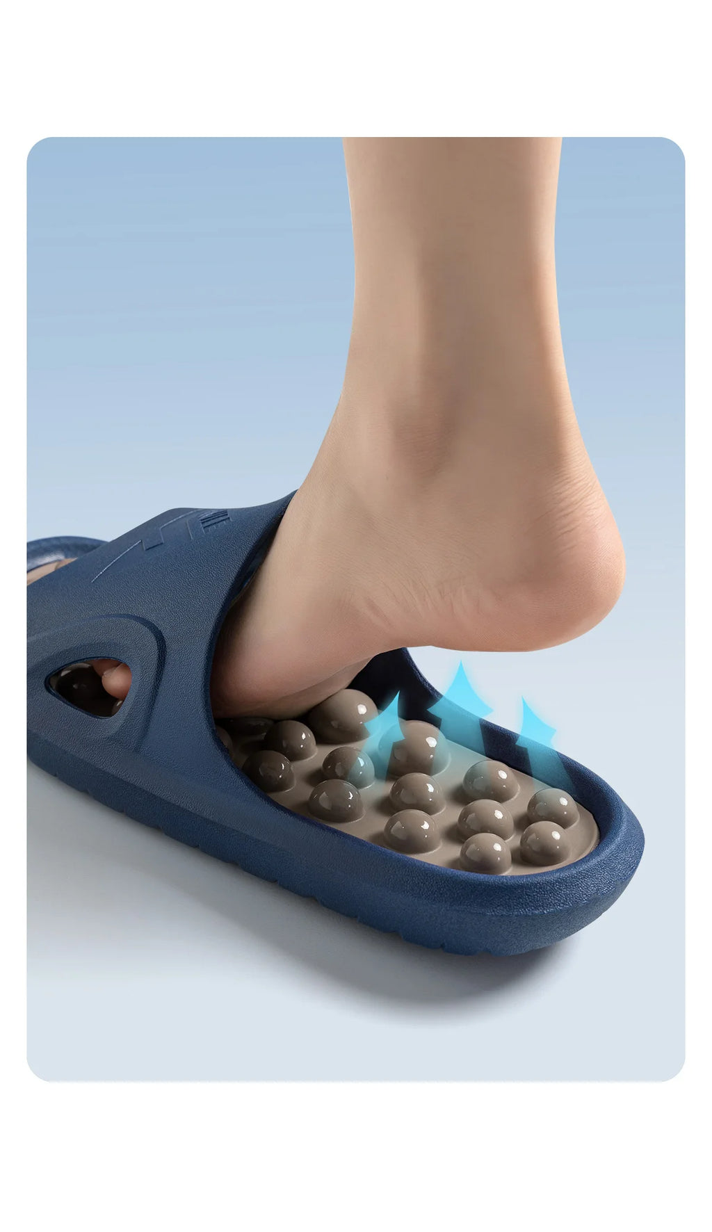 Summer Women Massage Slippers PVC Non-slip Unisex Home Slippers Comfortable Lightweight Indoor Outdoor Slides
