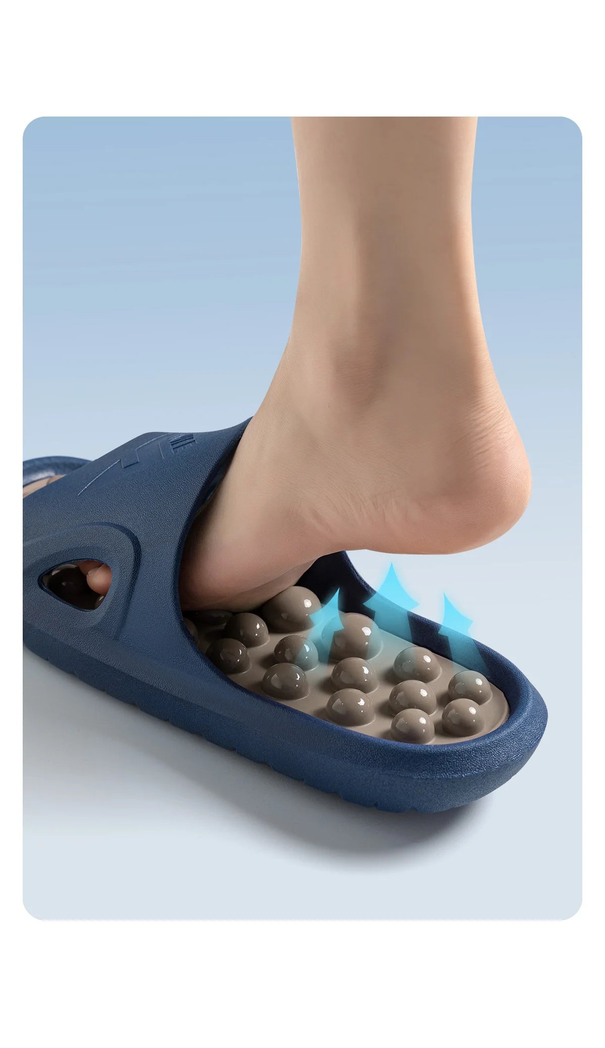 Summer Women Massage Slippers PVC Non-slip Unisex Home Slippers Comfortable Lightweight Indoor Outdoor Slides