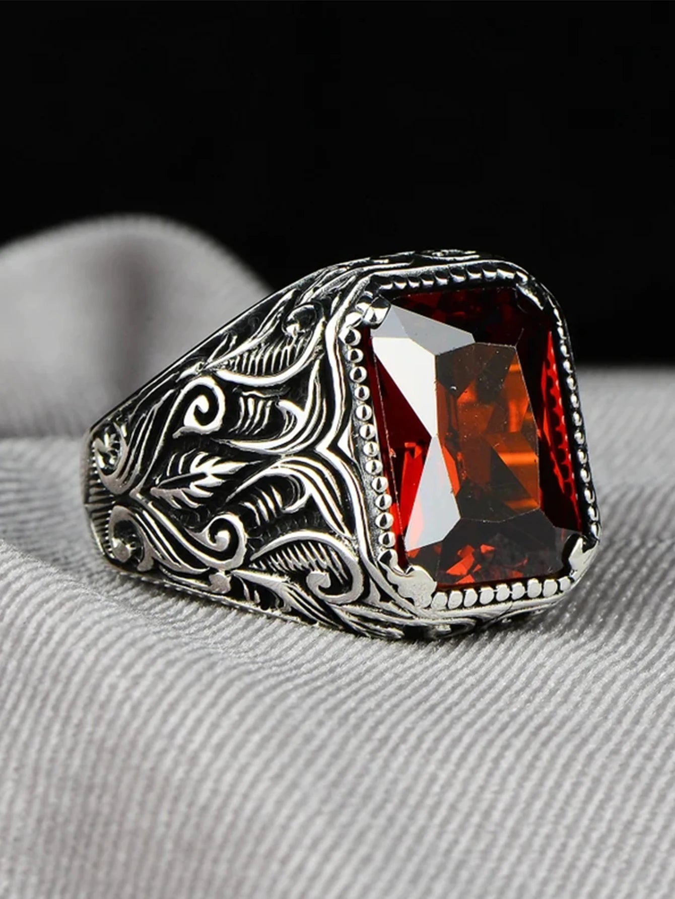 Vintage Handmade Turkish Signet Ring For Men & Women