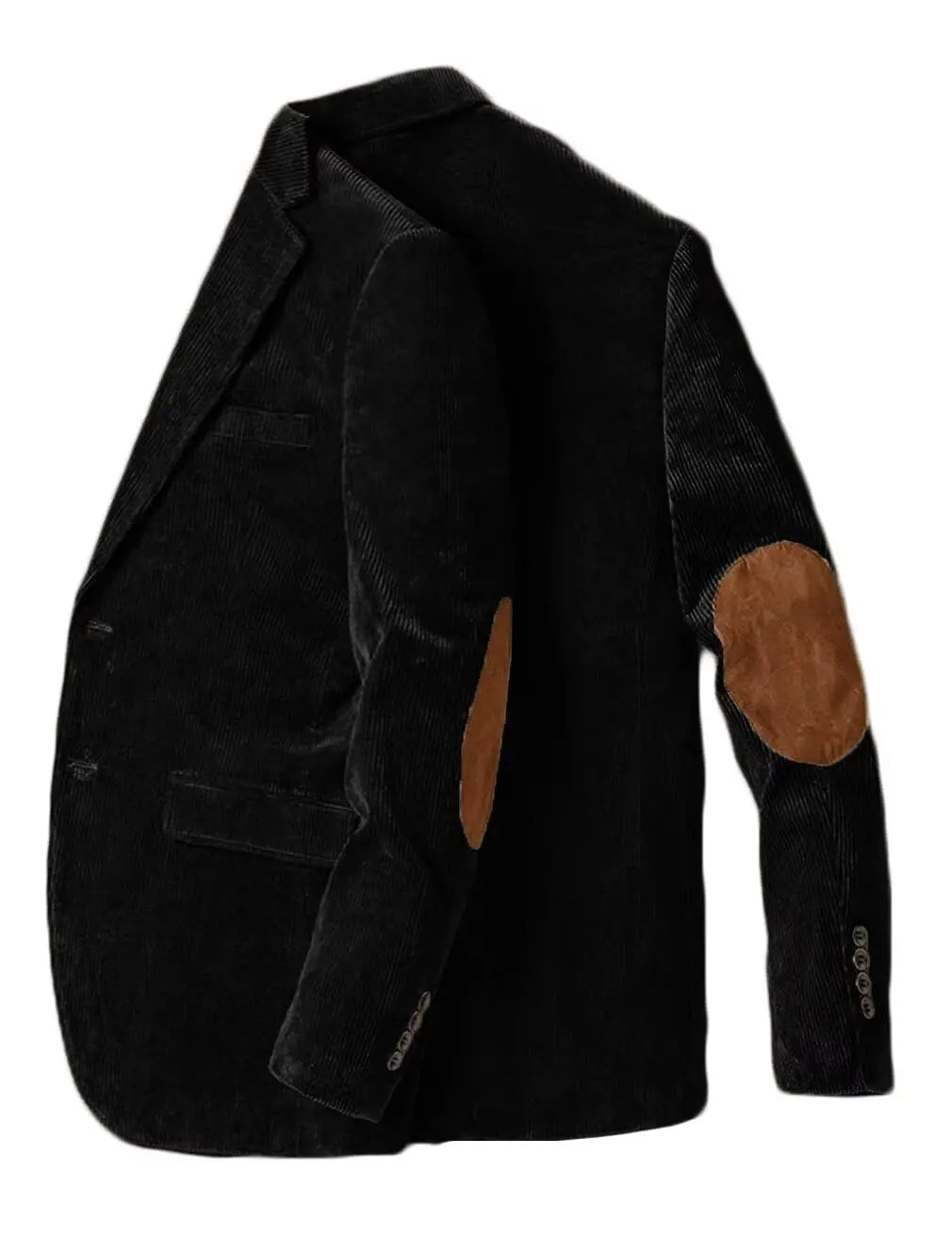 Men's Corduroy Blazer Business Casual Jacket with Elbow Patch Spring Fall Sport Coats Fashion Casual Single Breasted Men Jacket