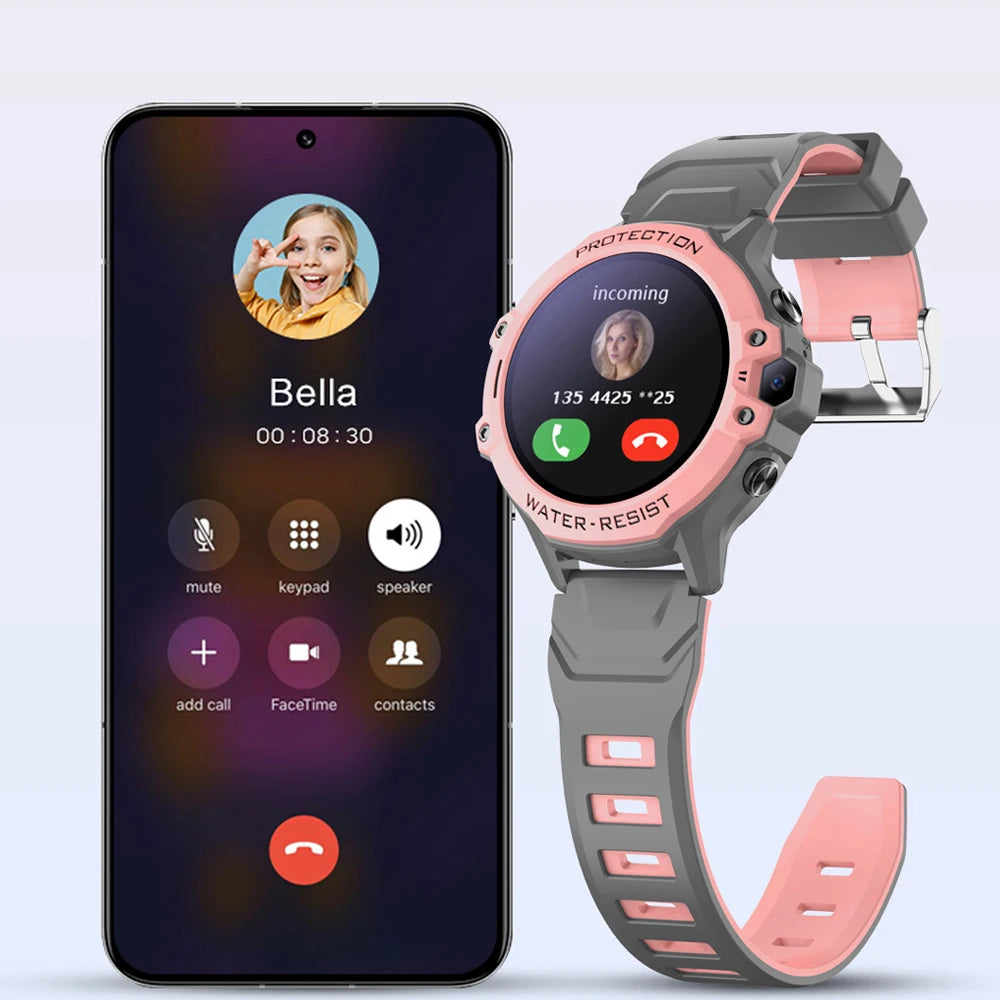 VALDUS 2025 New VK55 Kids Watch GPS SOS Call With 0.3 Mpix Camera 4G SIM Card Children Waterproof Smartwatch For Boys Grils Gift