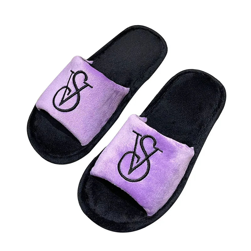 New Women's Cotton Slippers Warm Cotton Slippers Men Women Sandals Zapatos De Mujer Shoes Slides