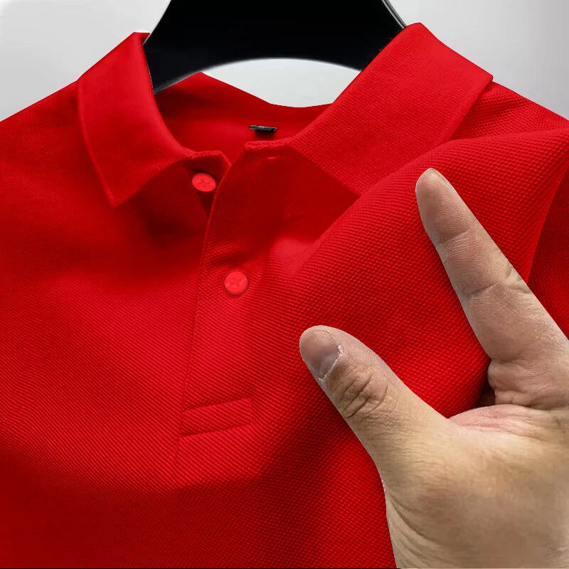 Men's Casual Polo Shirt Summer Streetwear Short Sleeve Business Casual Tops Quick-Drying Breathable Clothing POLO Shirt S-4XL