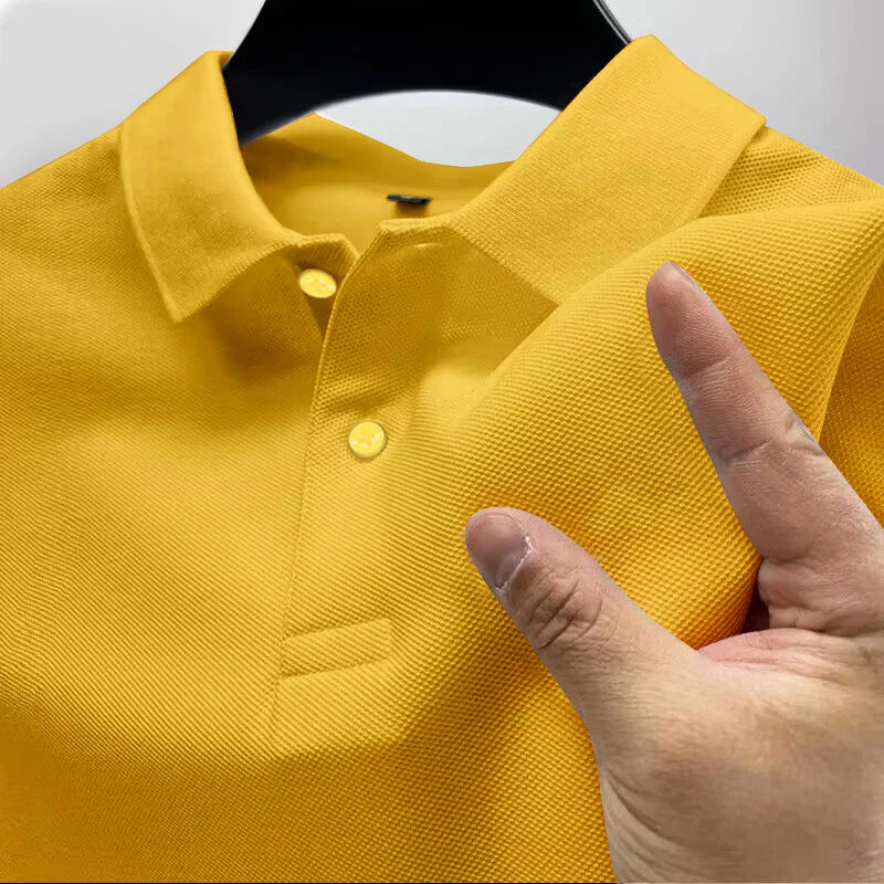 Men's Casual Polo Shirt Summer Streetwear Short Sleeve Business Casual Tops Quick-Drying Breathable Clothing POLO Shirt S-4XL