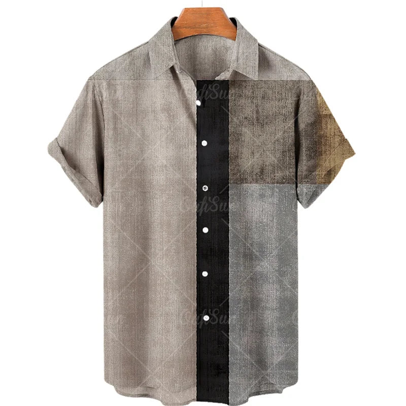 Hot New Men's High Quality Luxury Hawaii Dazn Holiday Beach Floral Shirt Elegant Men Top Sale Best Ethnic Style Clothing 2023