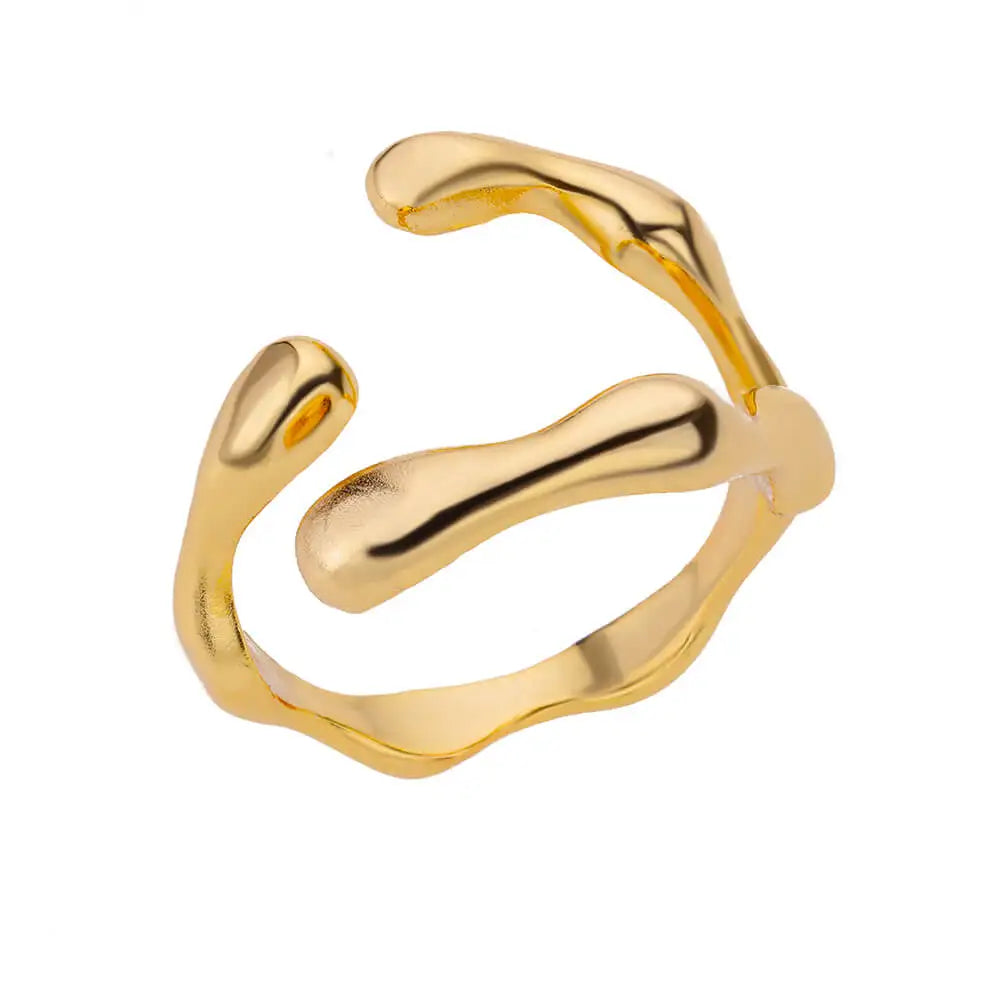 40 Style Rings for Women Stainless Steel Rings Classic Gold Color