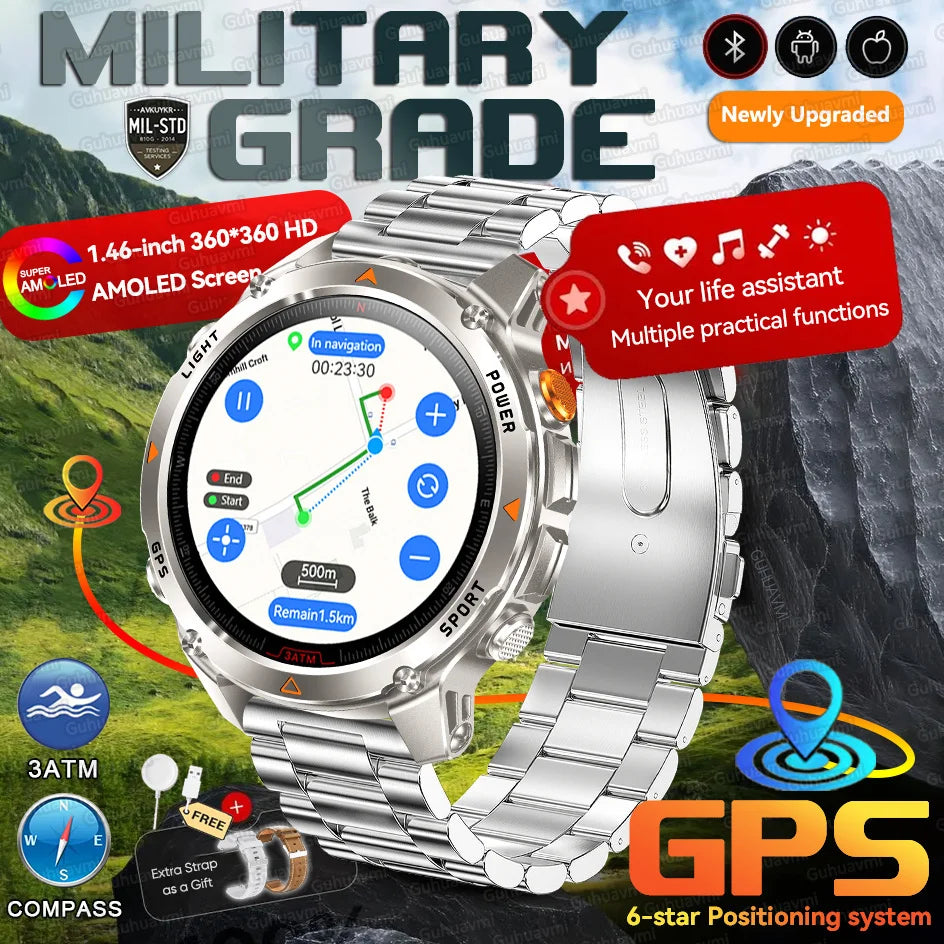 Forerunner 570 GPS Smart Watch 3ATM Waterproof  AMOLED Screen MULTI-BAND GNSS