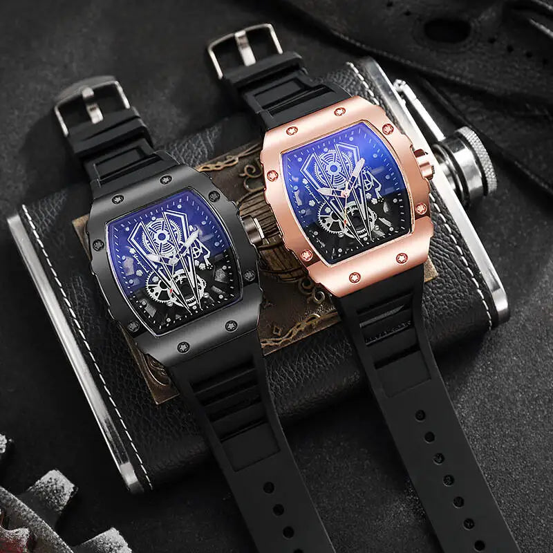 1/2PCS Luxury Large Dial Men Quartz Watches