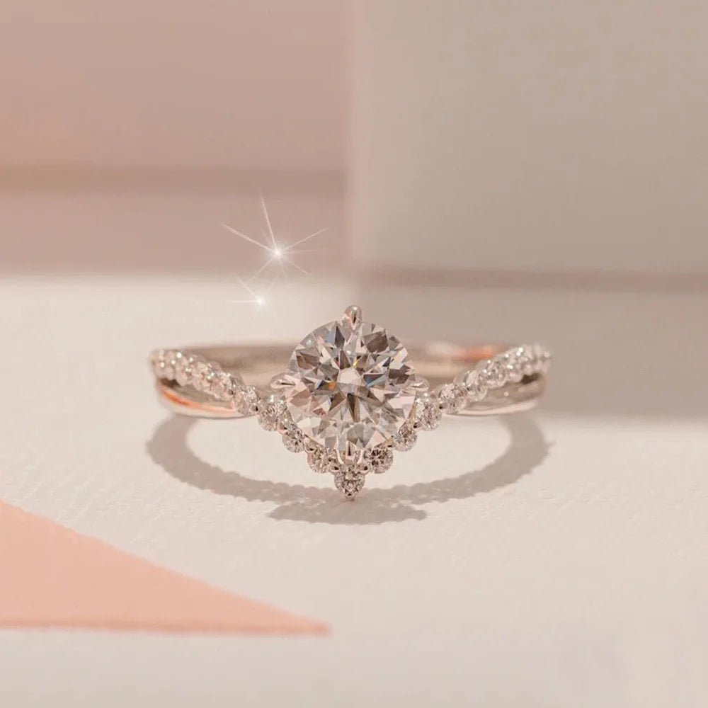 Fashion Luxury Zircon Couple Rings For Women