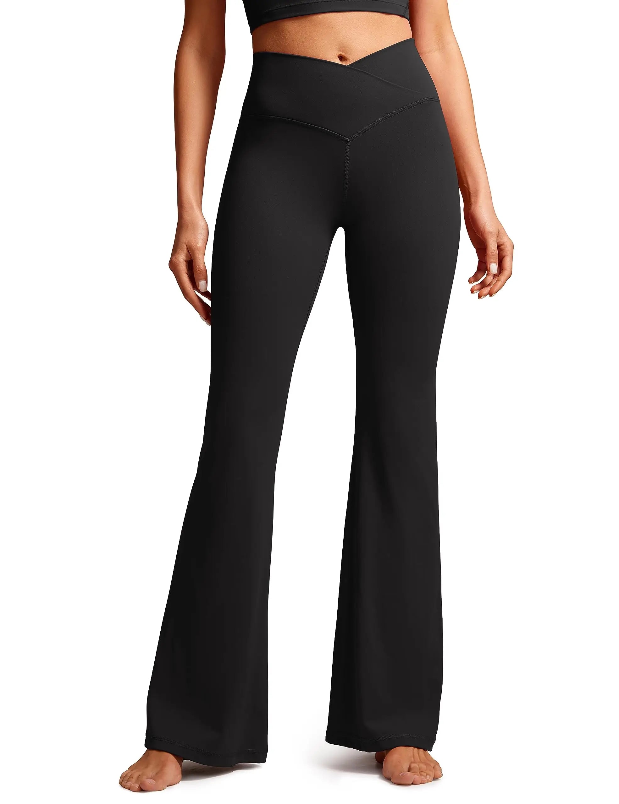 V-Cross Flare Leggings