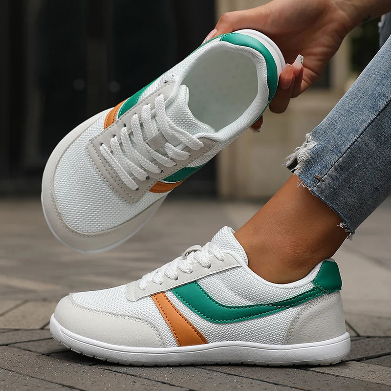 New Wide Toe Women Shoes Casual Versatile Soft Sole Wide Last Shoes Walking Sneakers Breathable Mesh Comfortable Barefoot Shoes