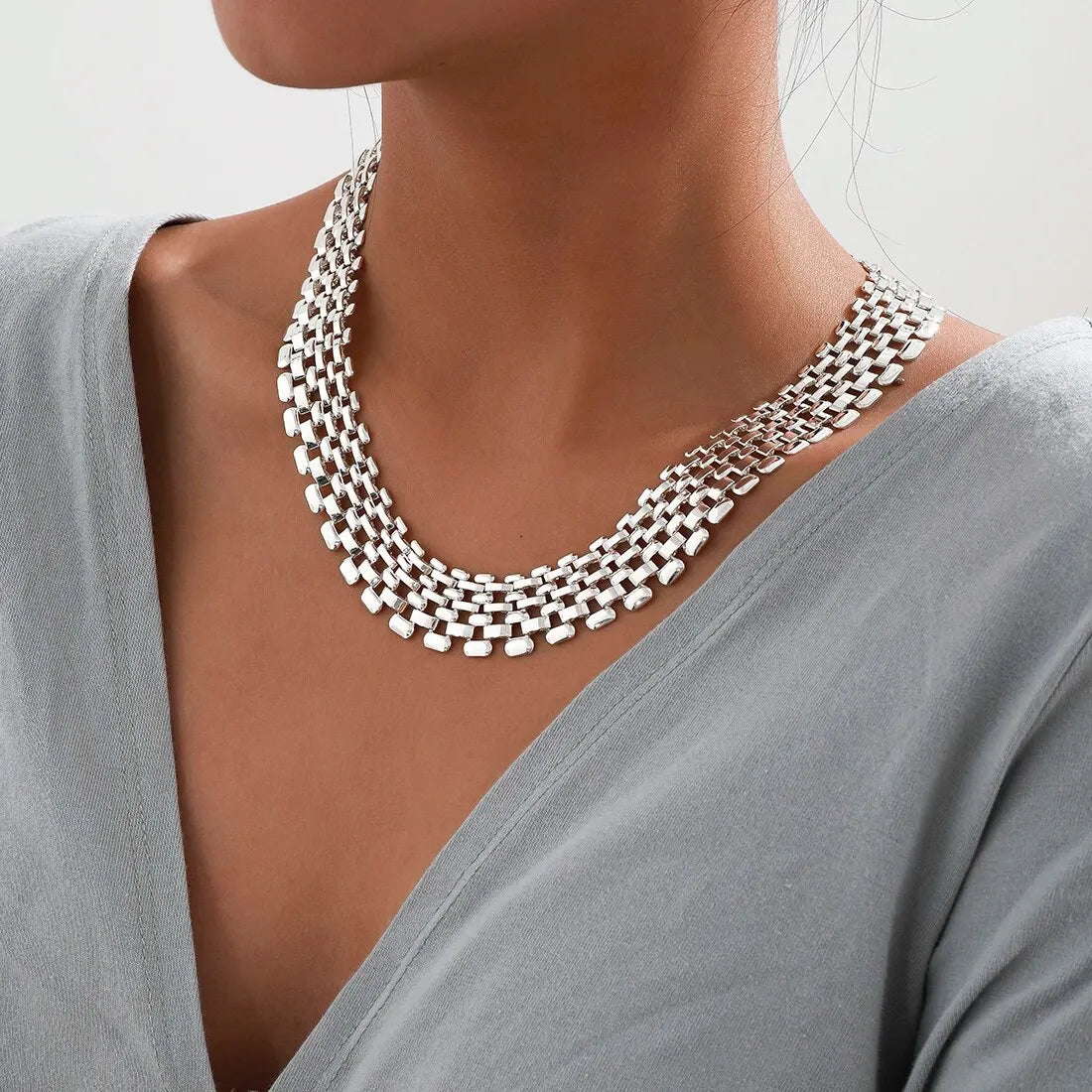 Exaggerated Cuban Chunky Thick Chain Necklace for Women High Quality