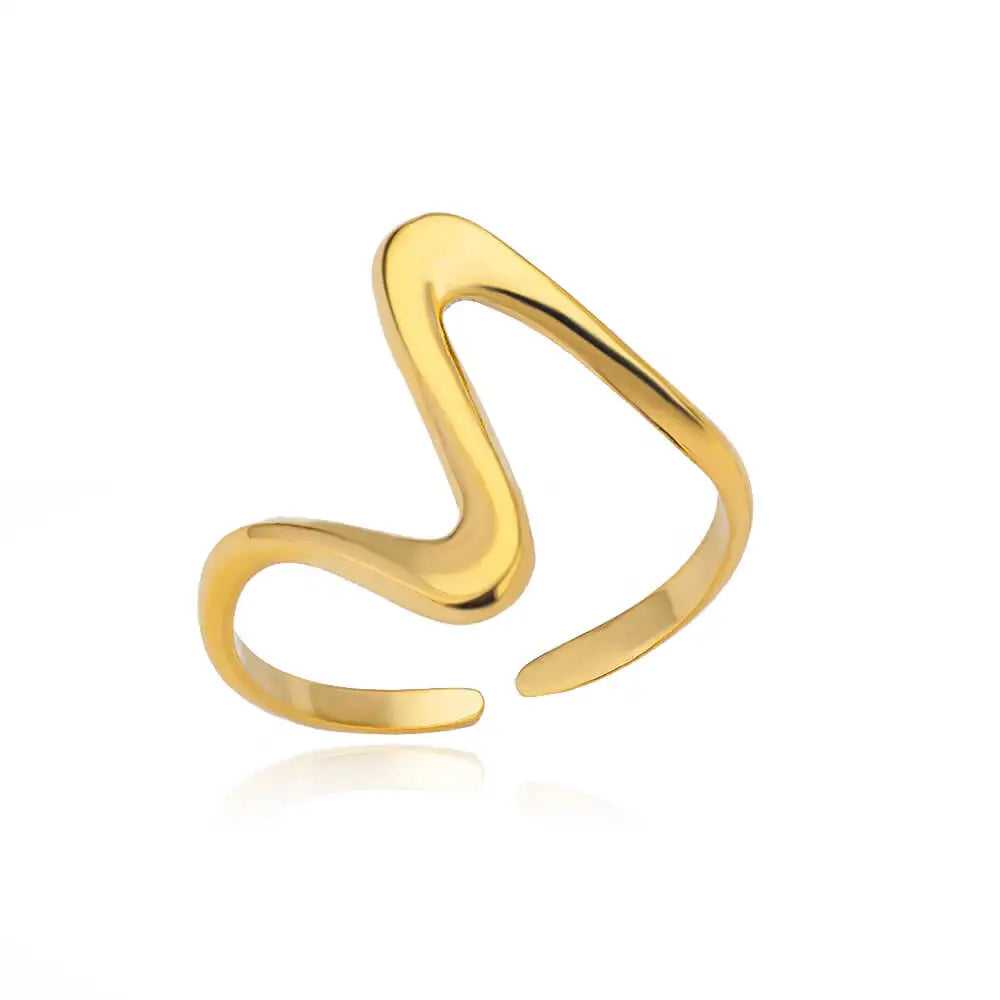 40 Style Rings for Women Stainless Steel Rings Classic Gold Color