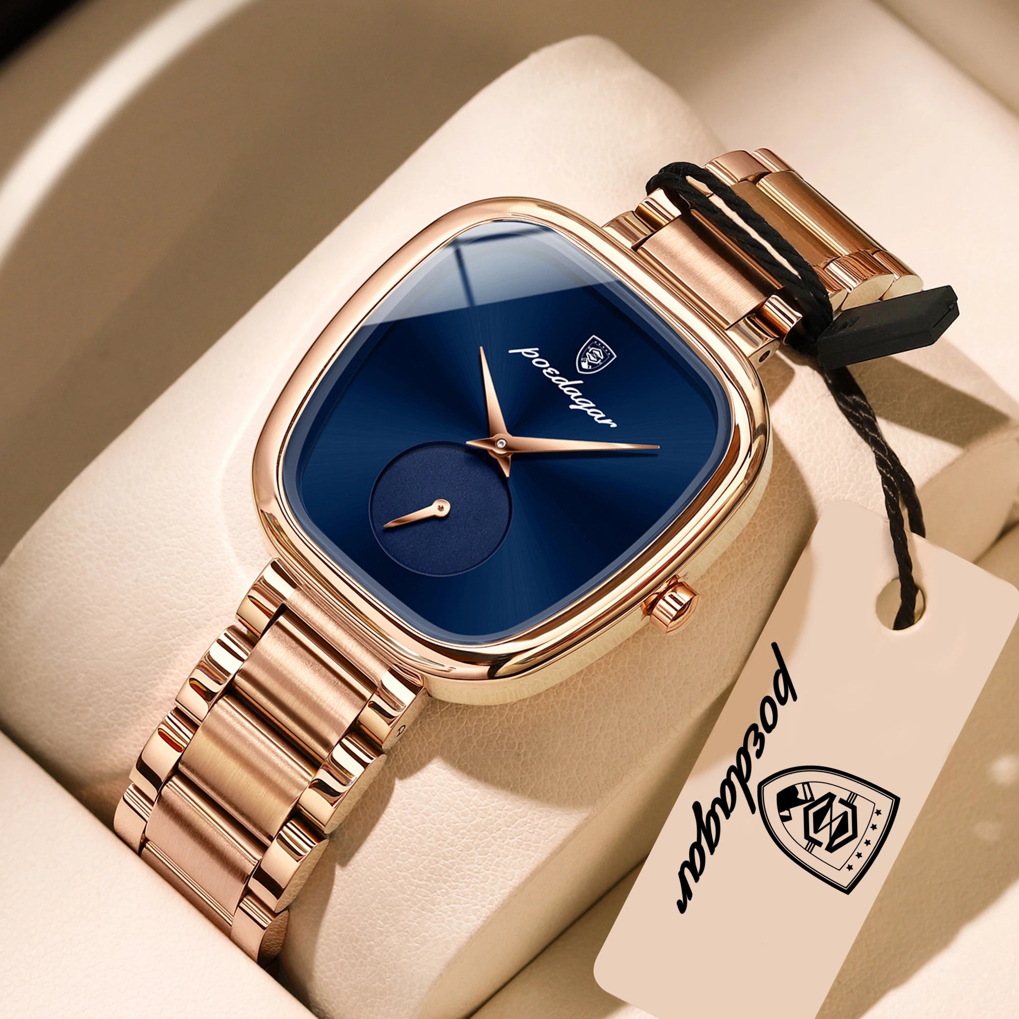 POEDAGAR Elegant Luxury Watch For Woman Waterproof Stainless Steel Women's Quartz Watches Simple High Quality Ladies Wristwatch