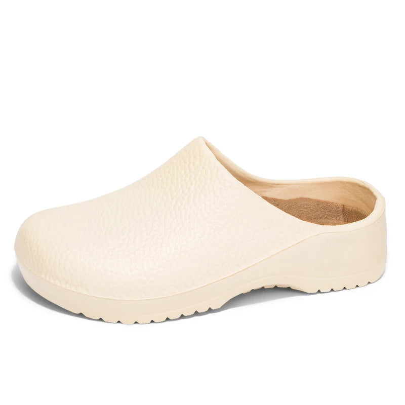 Men's and Women's Summer Breathable, Waterproof, Non-Slip Kitchen Shoes, Slip-On Beach Shoes, Toe-Toe Sandals and Slippers