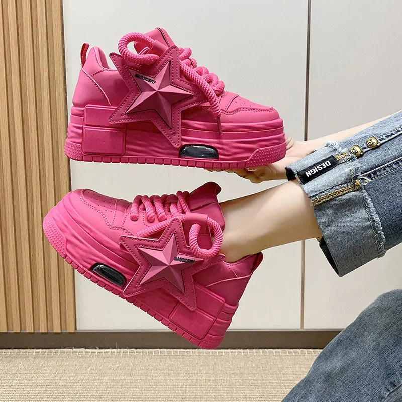 Women's Casual Sneakers Ladies Autumn New Breathable Vulcanized Sport Shoes Fashion Design Board Lightweight Women Canvas Shoes