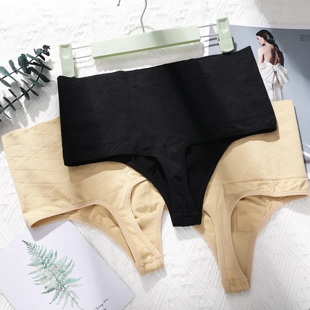 Sexy Women Thong String Shaper High Waist Tummy Control Panties Slimming Underwear Trainer Shaping Briefs Butt Lifter Lingerie