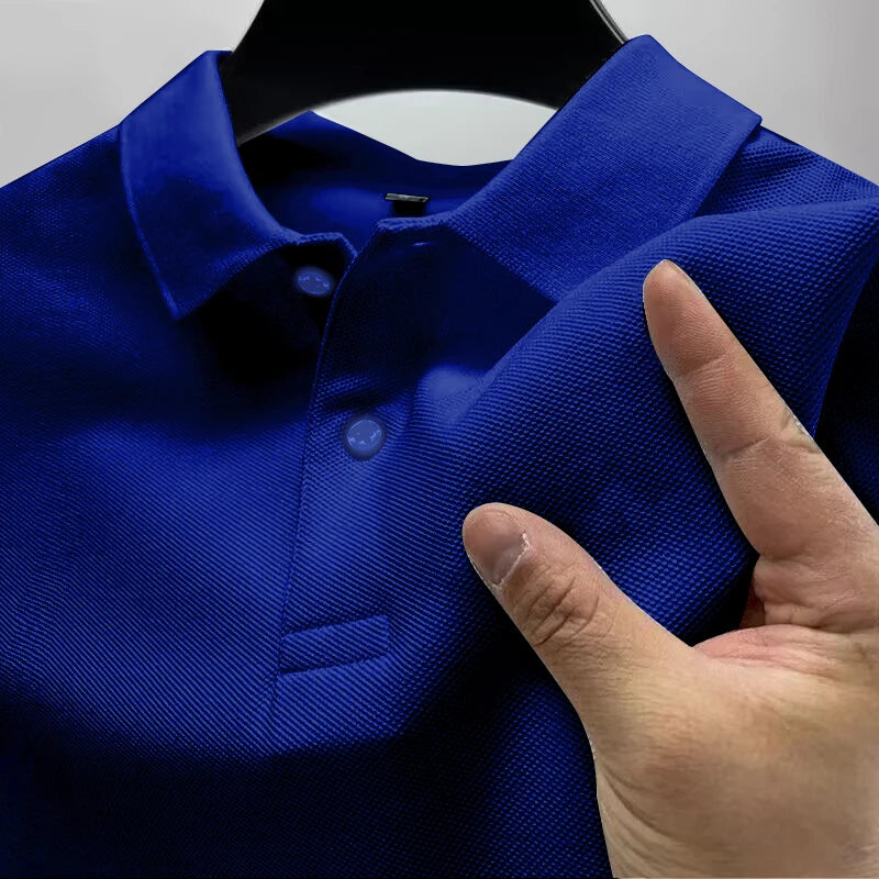 Men's Casual Polo Shirt Summer Streetwear Short Sleeve Business Casual Tops Quick-Drying Breathable Clothing POLO Shirt S-4XL