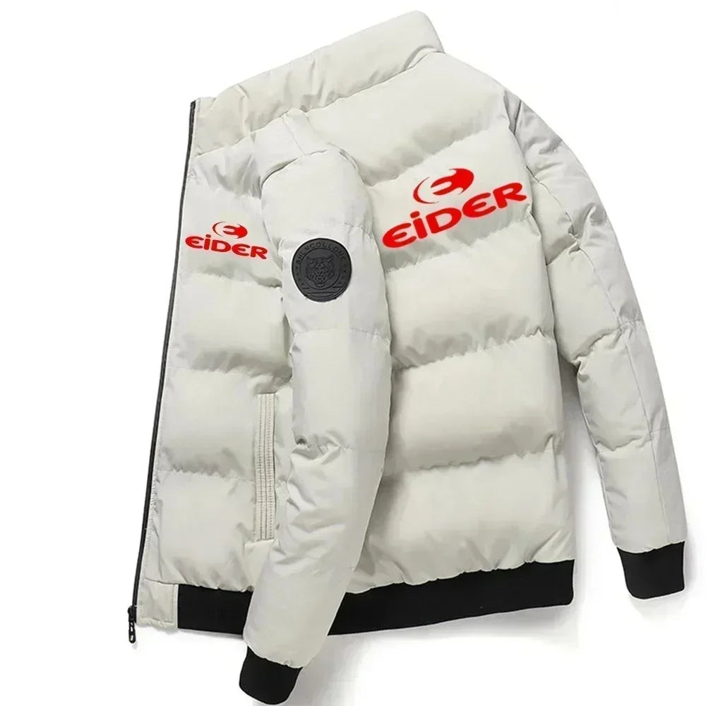 Men's Casual Cut - Windbreaker Eider Coat Parkas Men's Autumn/Winter New Thick Warm Mode Tiger Head Coat