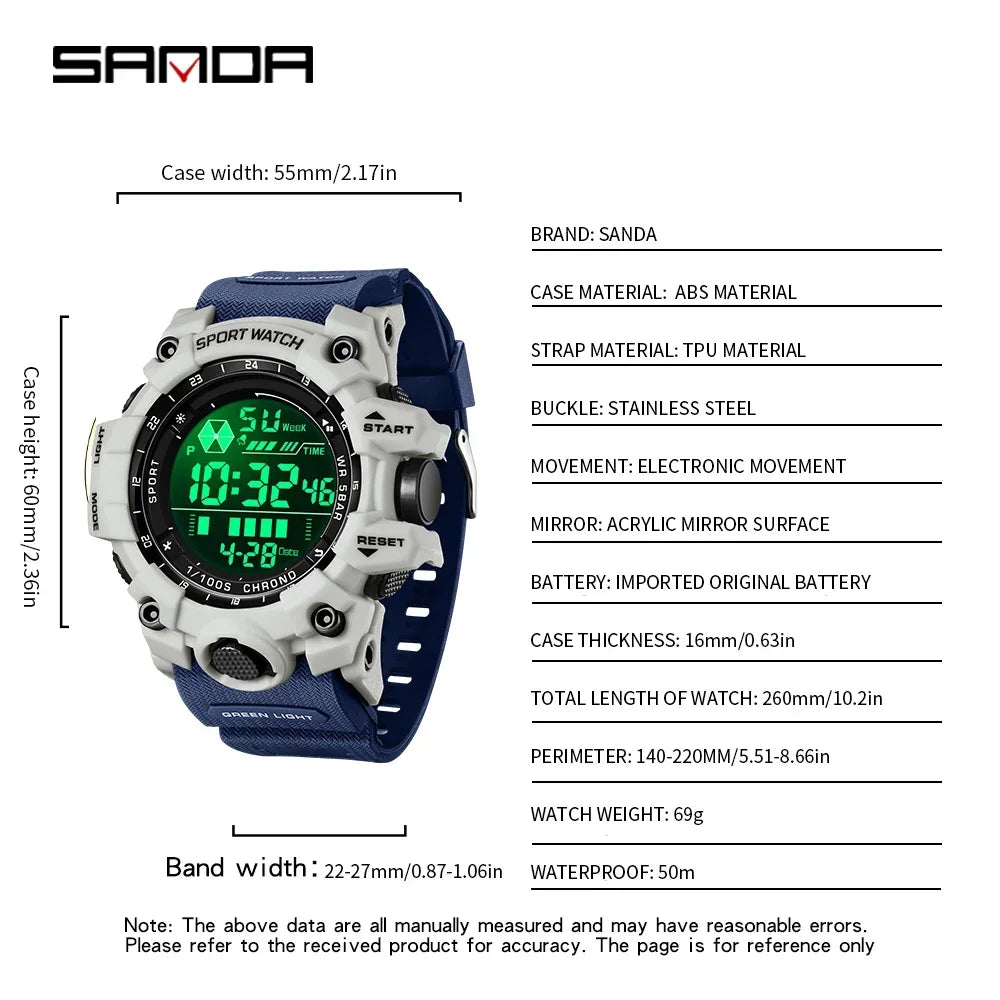 SANDA Men Watch Outdoor Sports