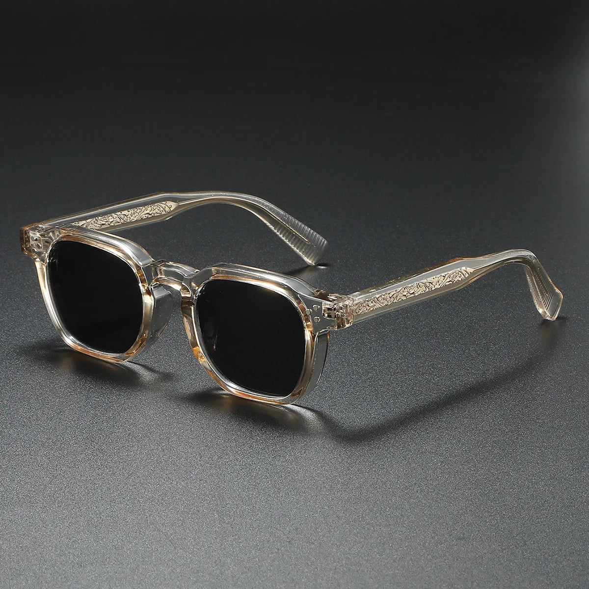 New Polarized Sunglasses Unisex Metal Core CP Square