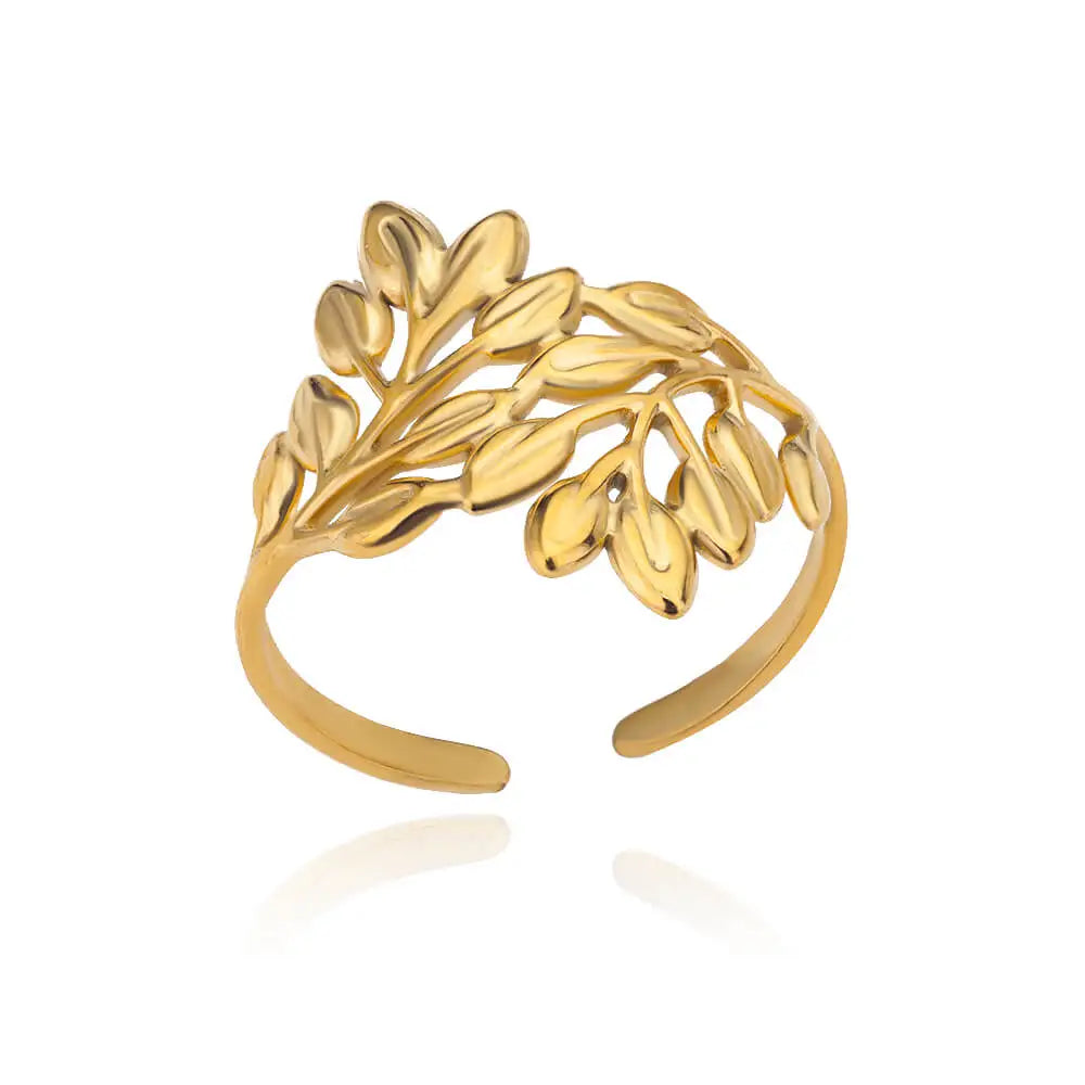 40 Style Rings for Women Stainless Steel Rings Classic Gold Color