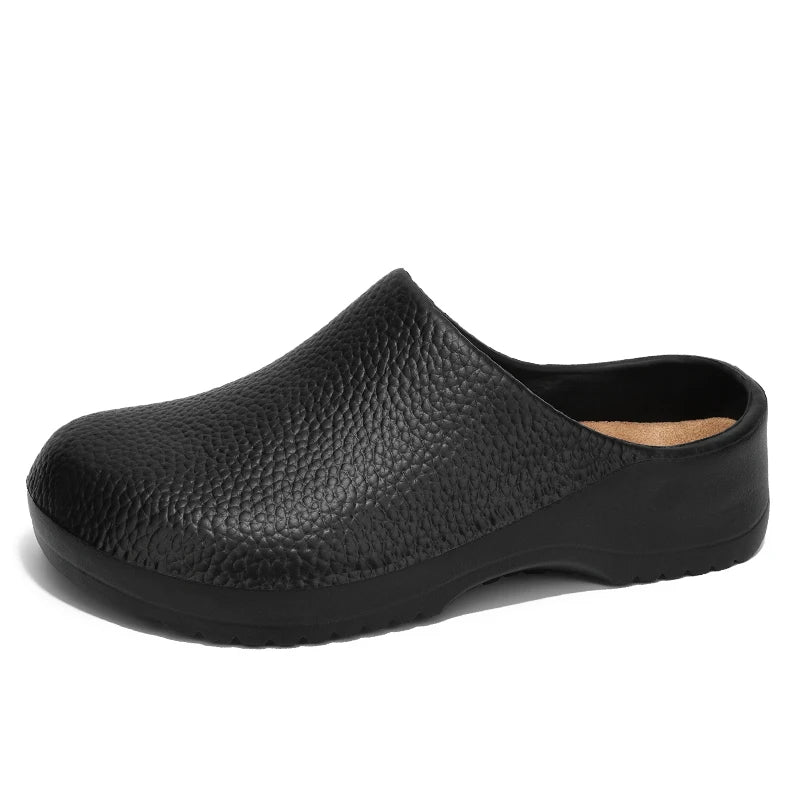 Men's and Women's Summer Breathable, Waterproof, Non-Slip Kitchen Shoes, Slip-On Beach Shoes, Toe-Toe Sandals and Slippers