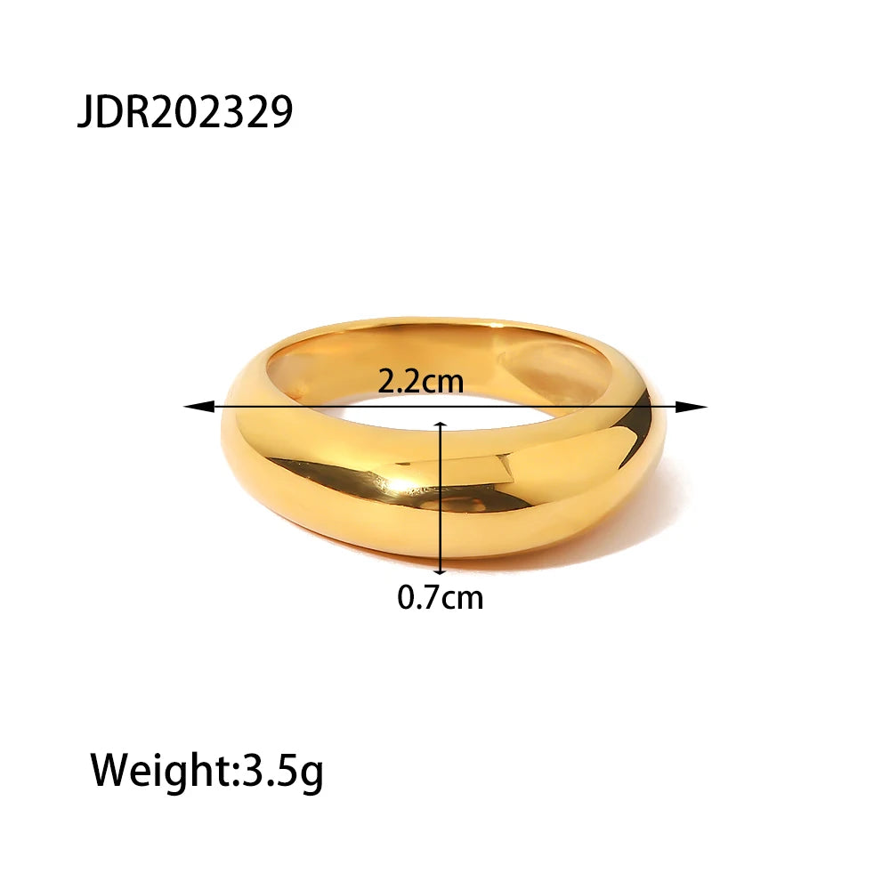 Golden Muse Ring
 Designer 18K Gold Color Plated
