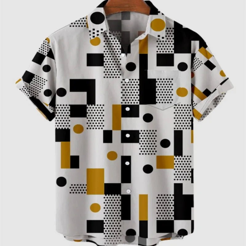 Hot New Men's High Quality Luxury Hawaii Dazn Holiday Beach Floral Shirt Elegant Men Top Sale Best Ethnic Style Clothing 2023