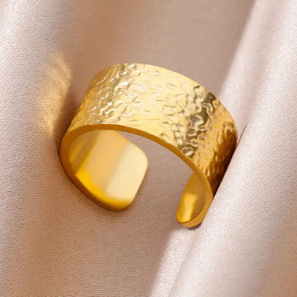 40 Style Rings for Women Stainless Steel Rings Classic Gold Color