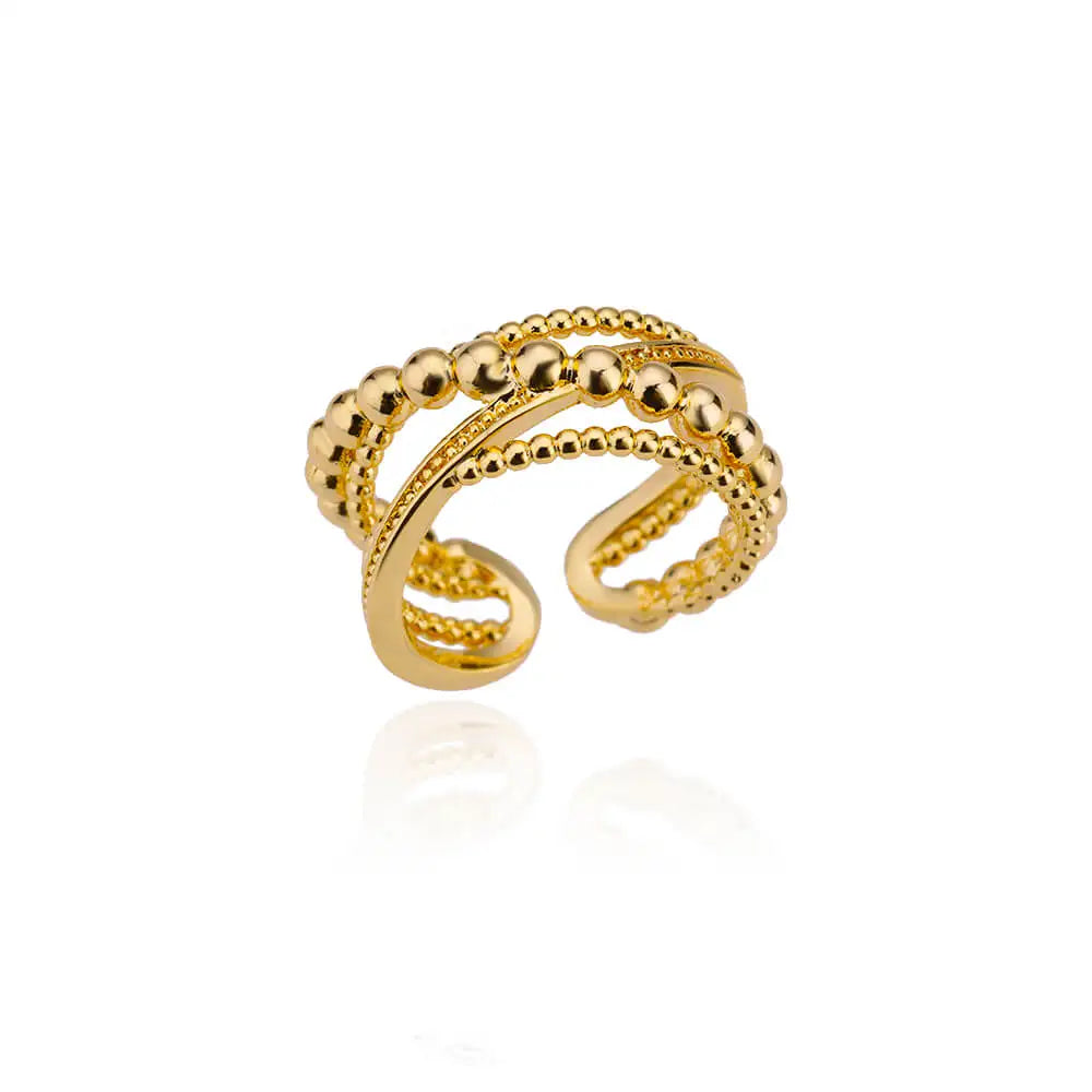 316L Stainless Steel Rings for Women Gold Color