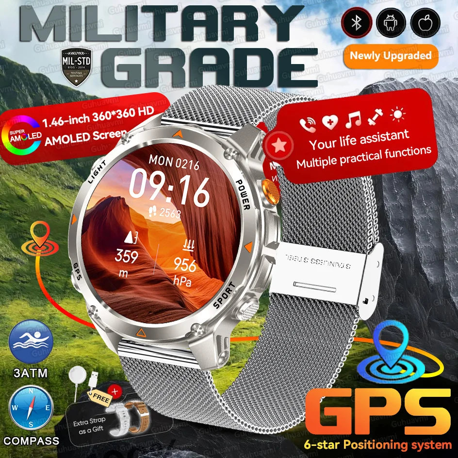 Forerunner 570 GPS Smart Watch 3ATM Waterproof  AMOLED Screen MULTI-BAND GNSS